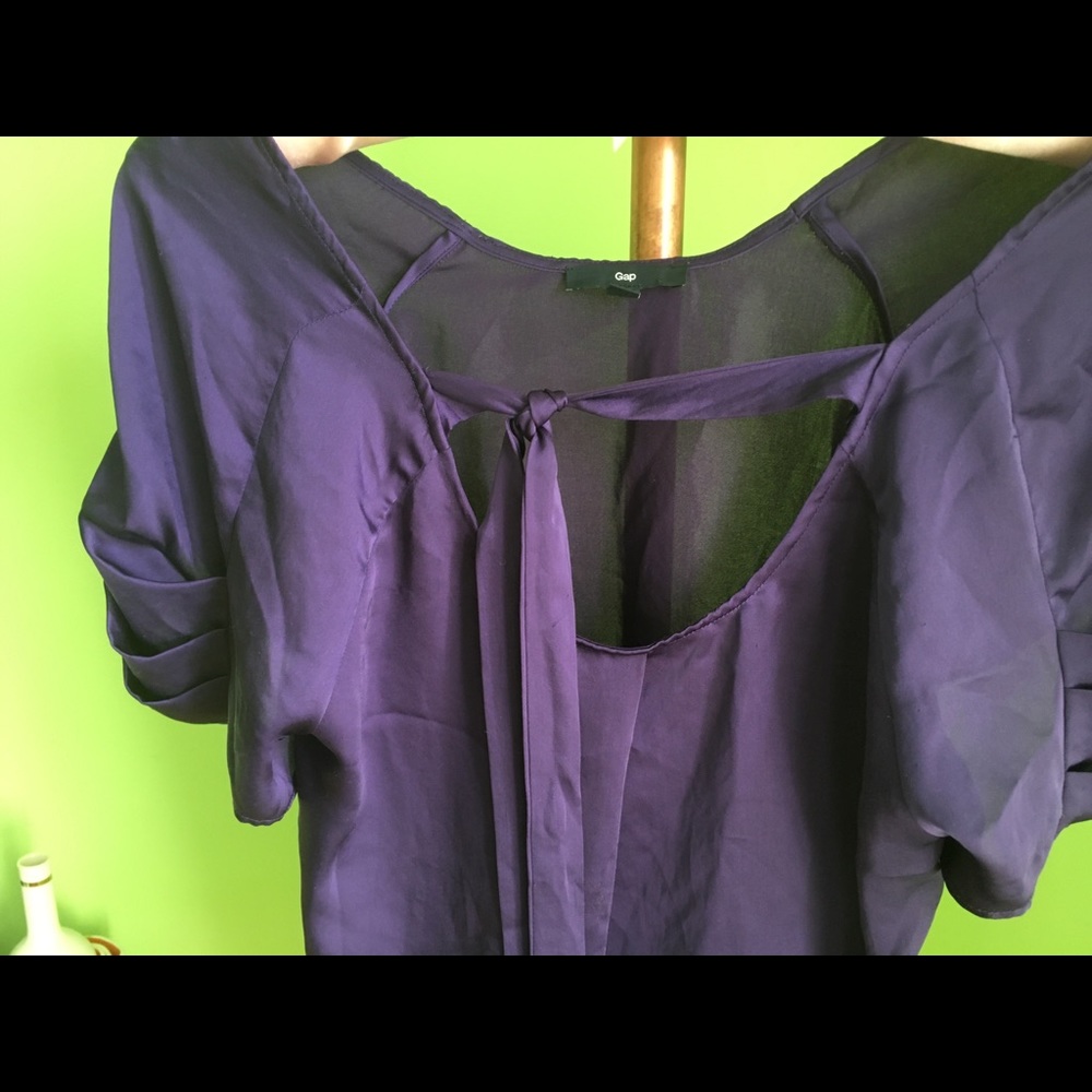 Gap Silky Plum Blouse - Picture 3 of 4